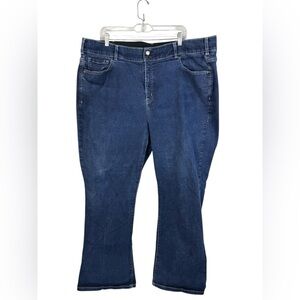 Lane Bryant women’s dark wash tummy control Denim blue Jeans. Size 26